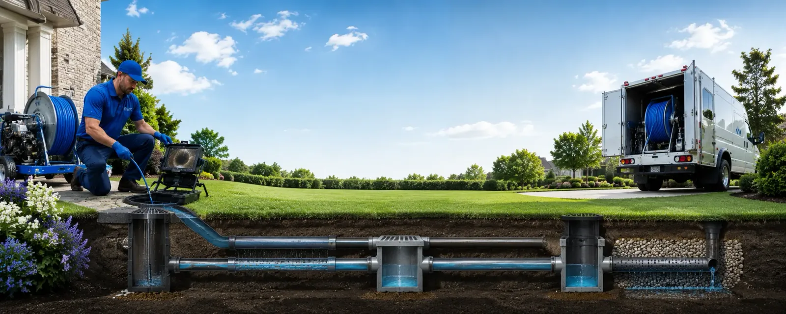 Outdoor drain cleaning information for Clymer, NY